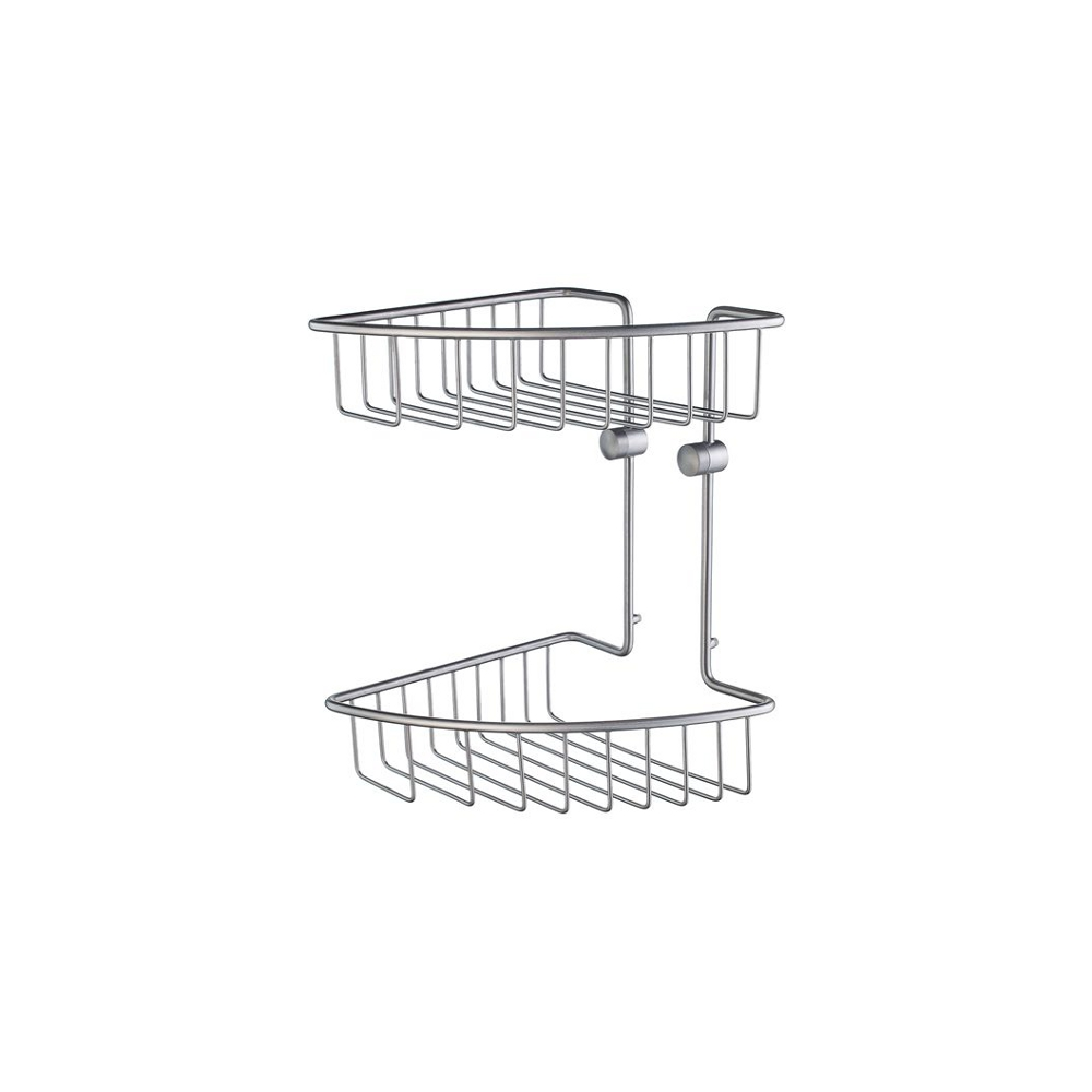 Eckseifenkorb 2-fach SMEDBO HOUSE - Chrom geschliffen