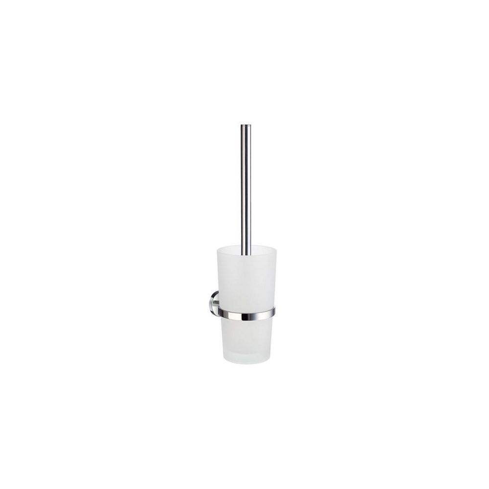WC-Bürste mit Glasbehälter SMEDBO HOME - Chrom glänzend