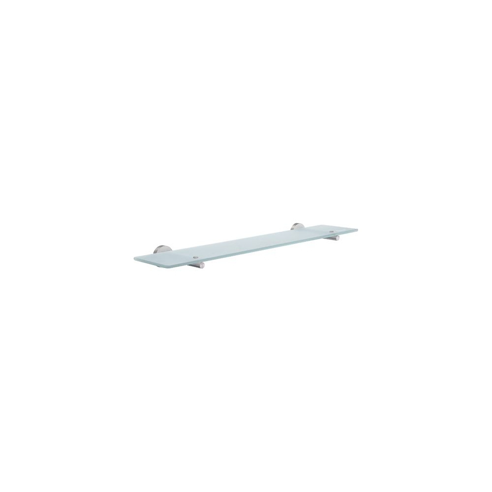 Glass shelf with brackets SMEDBO HOME - Brushed chrome