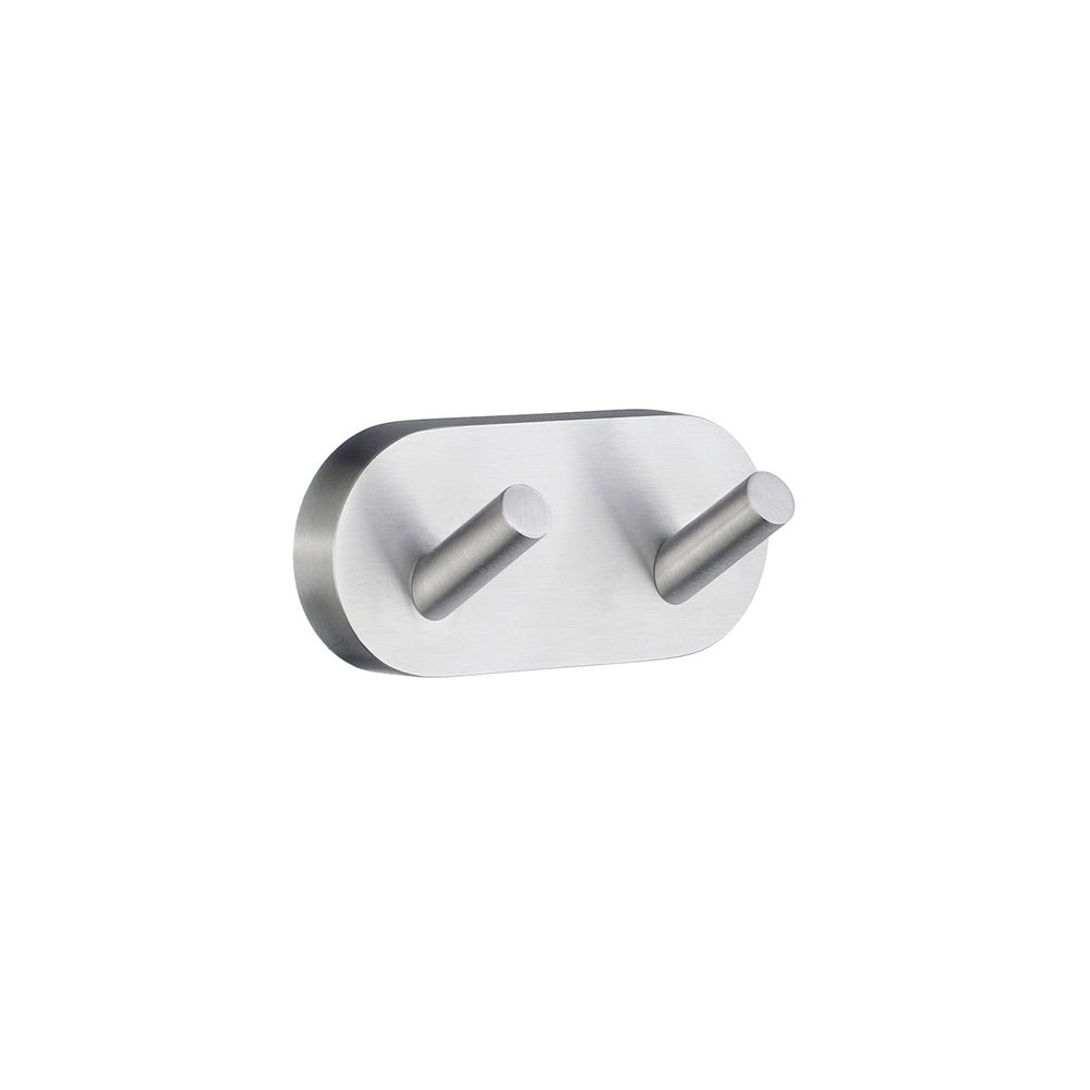 Hook double SMEDBO HOME - Brushed chrome