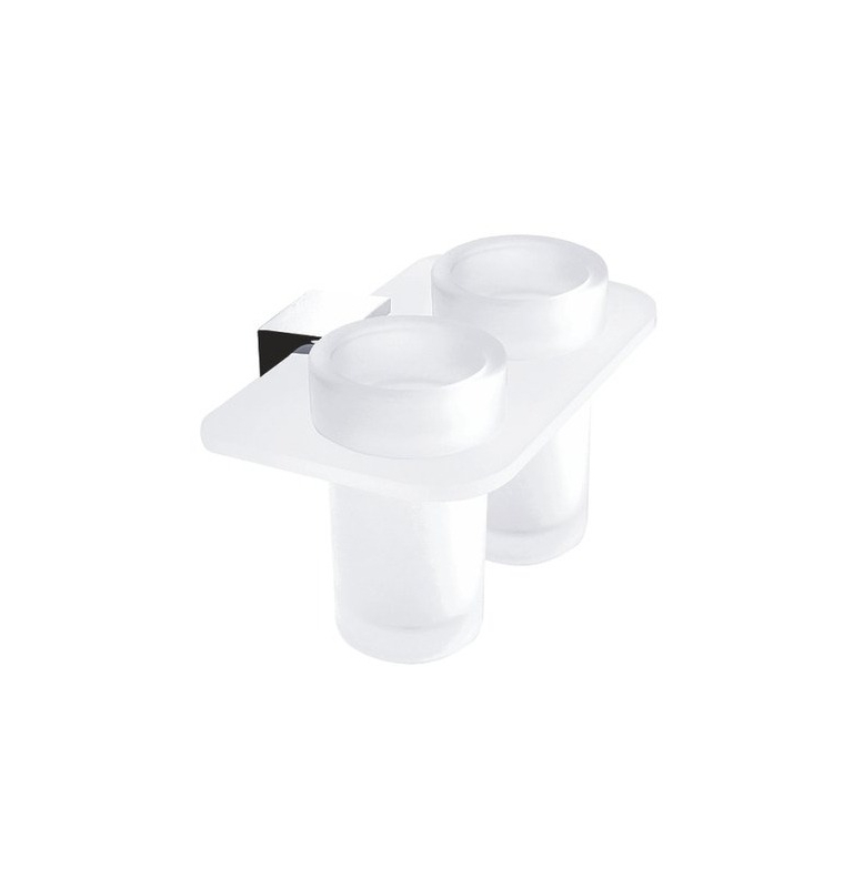 Podwójny uchwyt i dwie kubki do mycia zębów IXI NIMCO KIBO Ki X3-58DW-26 Podwójny uchwyt i dwie kubki do mycia zębów IXI NIMCO KIBO Ki X3-58DW-26