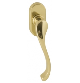 Window handle DK - CAST - R - Gold polished