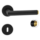 Schwarz matt / Messing