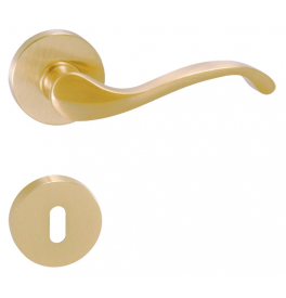 Handle FORME CAST - R - OLS - Brushed brass