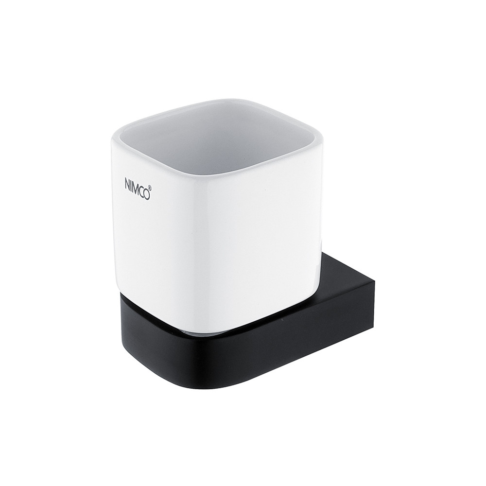 Cup for toothbrushs NIMCO NIKAU BLACK NKC 30058K-90