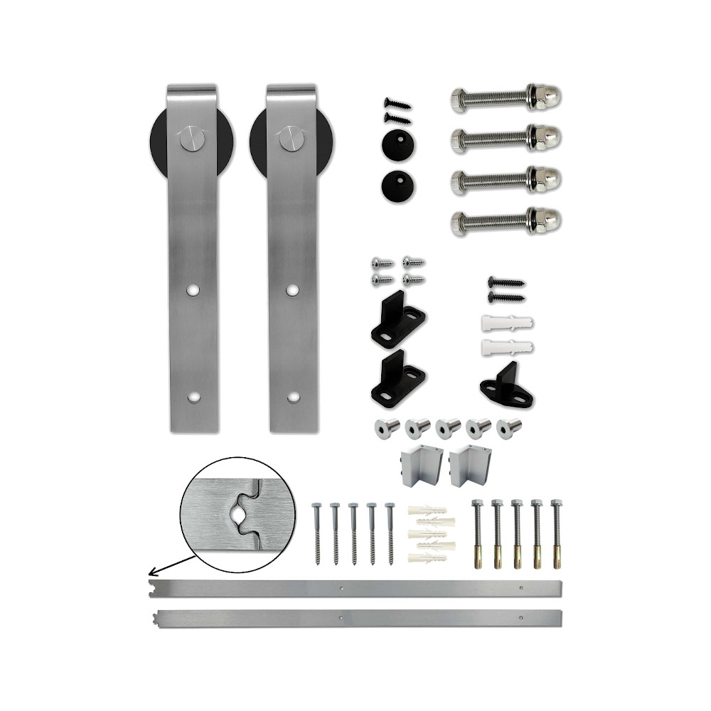 Fittings for sliding doors RETRO inox