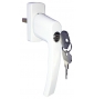 Lockable handle for euro window HR - White