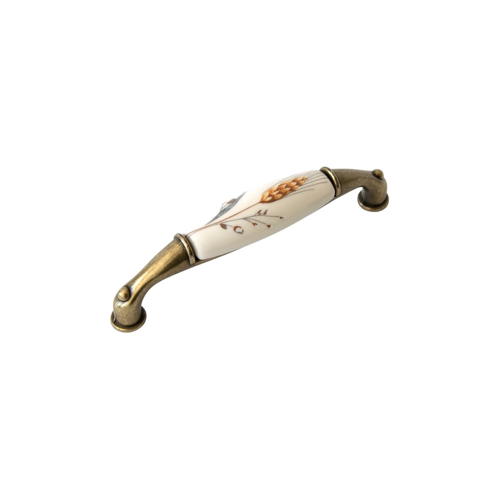 Furniture handle LEONA COB - Patina on brass