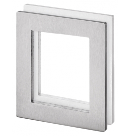 Shell for glass sliding door JNF IN.16.551.A - Brushed stainless steel