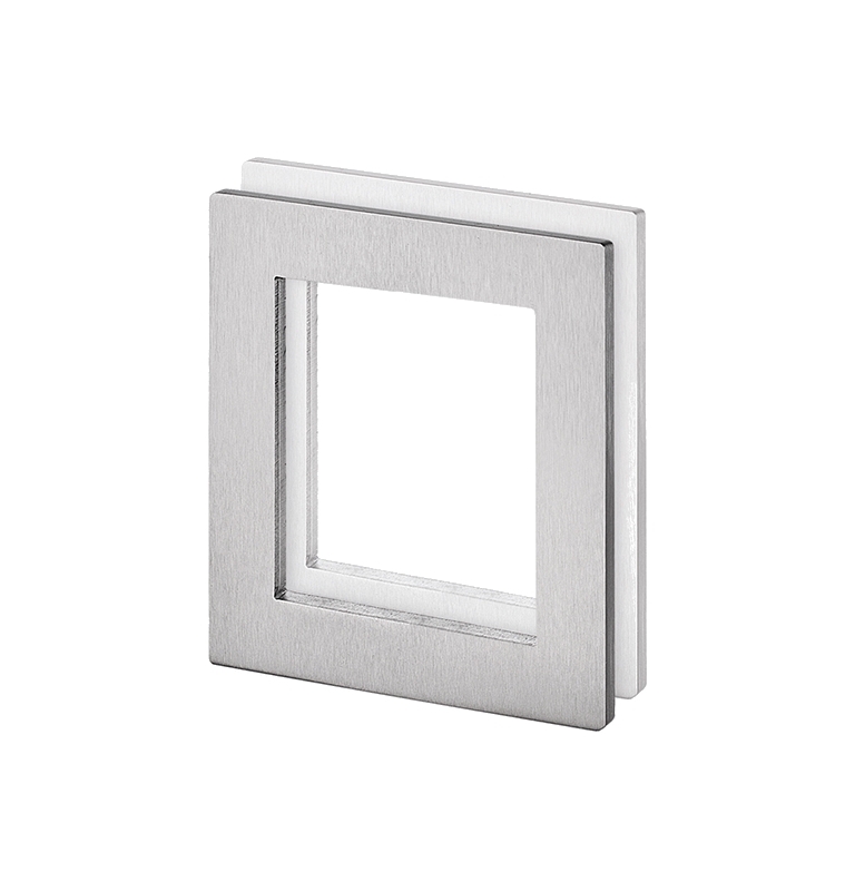 Shell for glass sliding door JNF IN.16.551.A - Brushed stainless steel