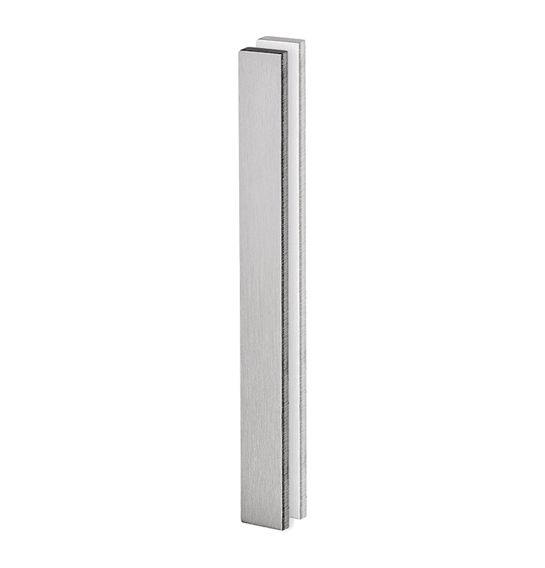 Shell for glass sliding door JNF IN.16.554.A - Brushed stainless steel