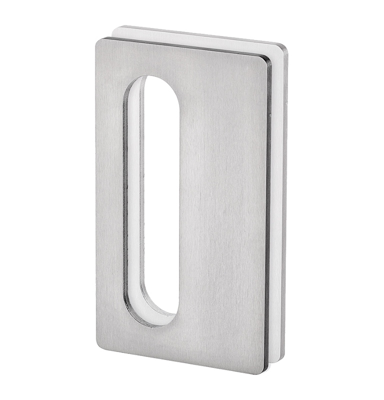Shell for glass sliding door JNF IN.16.564.A - Brushed stainless steel