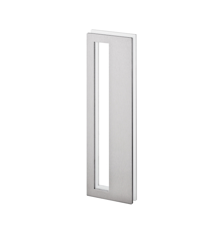 Shell for glass sliding door JNF IN.16.561.A - Brushed stainless steel
