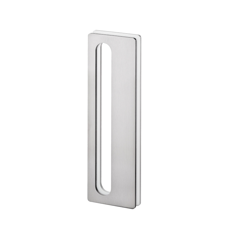Shell for glass sliding door JNF IN.16.565.A - Brushed stainless steel