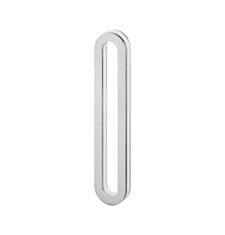 Shell for glass sliding door JNF IN.16.563.A - Brushed stainless steel