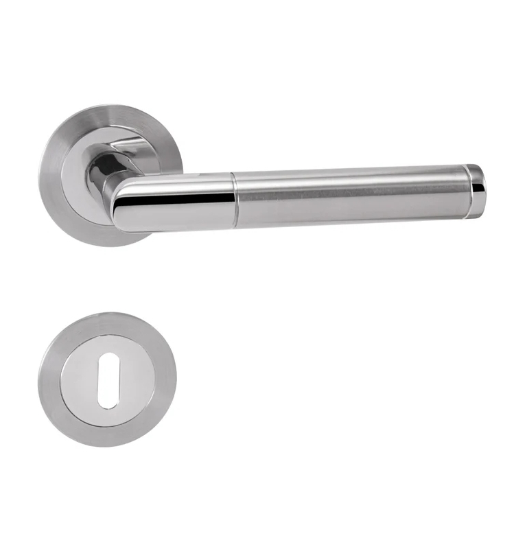 Handle PRADO - R 3SM - BN / LN - Brushed stainless steel / Polished stainless steel Handle PRADO - R 3SM - BN / LN - Brushed stainless steel / Polished stainless steel