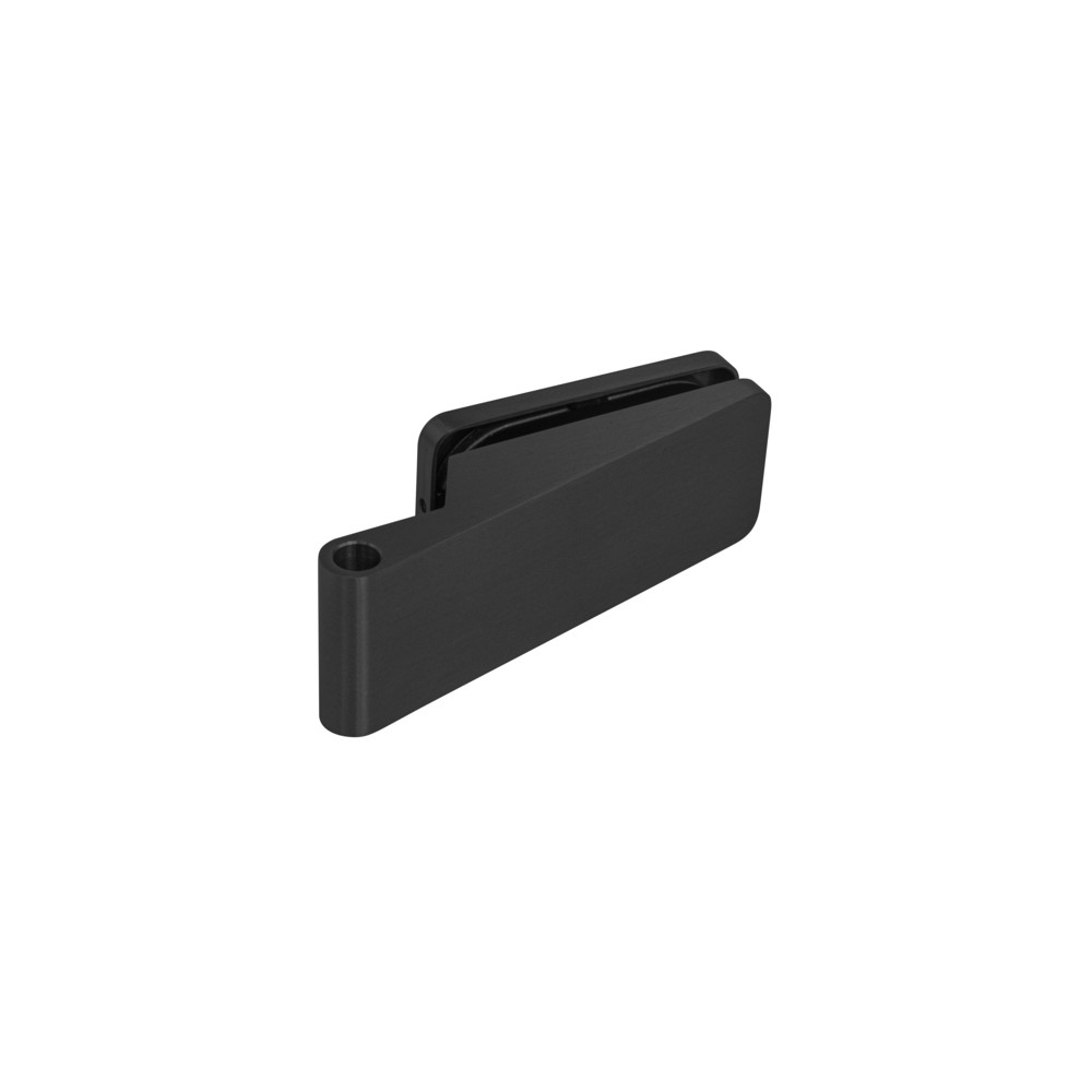 Glastürscharnier UNIQUE R8 (Horizontal) - Schwarz matt