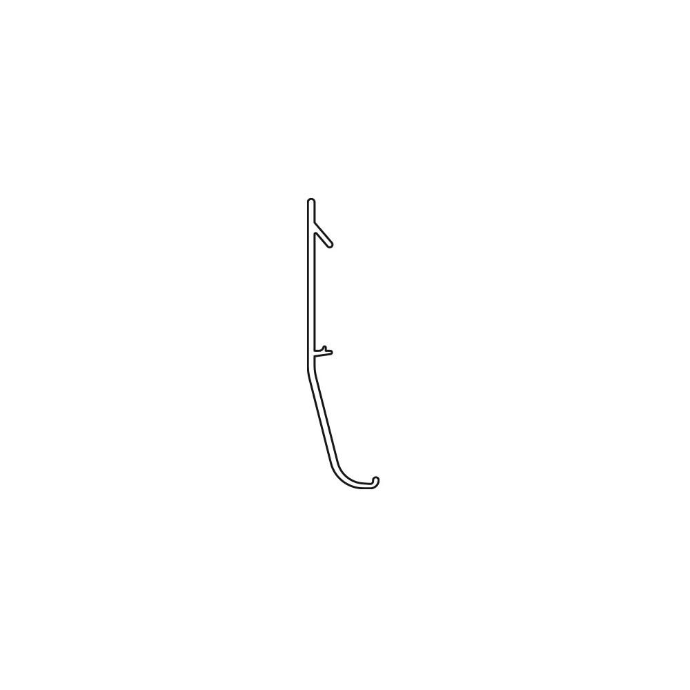 Aluminum cover for sliding system GLASS MB