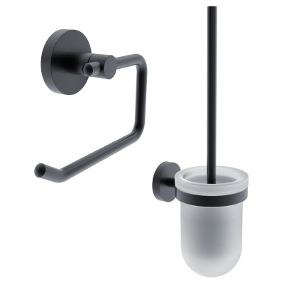 Badezimmerzubehör Set NIMCO UNIX BLACK