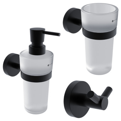 Set koupelnových doplňků NIMCO UNIX BLACK