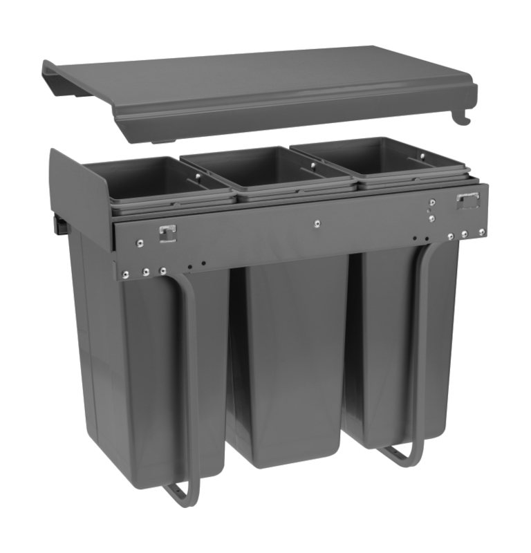 Výsuvný odpadkový koš GTV - PRACTI ECO 300 (3 x 10 L) Výsuvný odpadkový koš GTV - PRACTI ECO 300 (3 x 10 L)