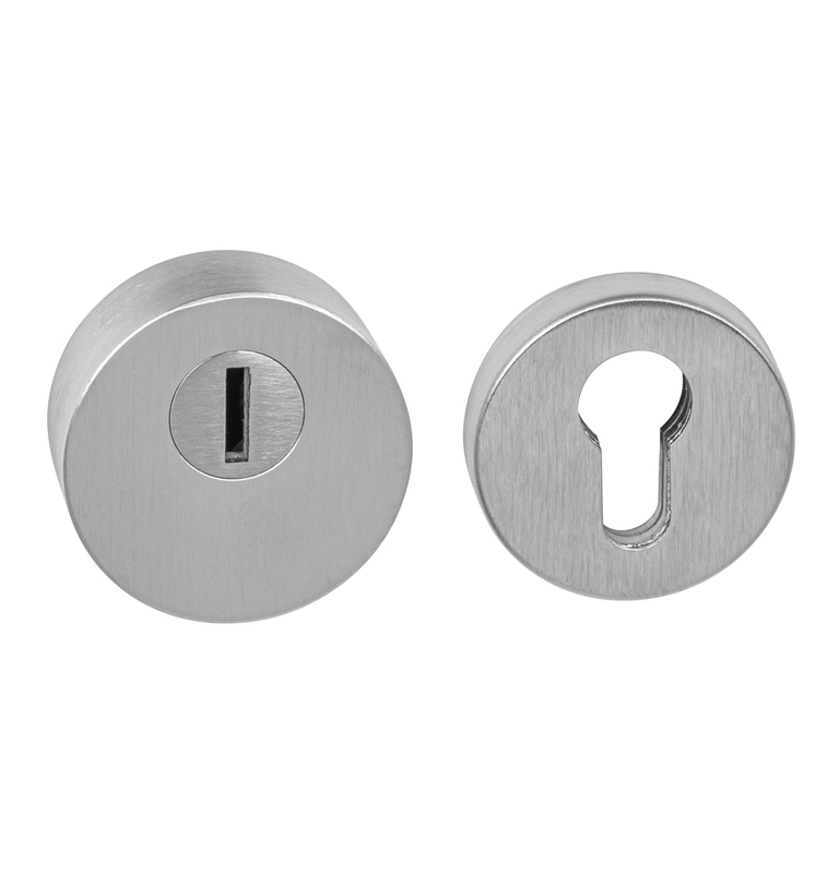 Safety rosette CUBO - R 3232 - Brushed chrome Safety rosette CUBO - R 3232 - Brushed chrome