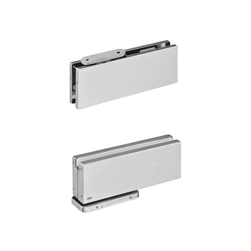 Hydraulisches Scharnier für Glastüren JNF IN.81.203 - Geschliffen edelstahl