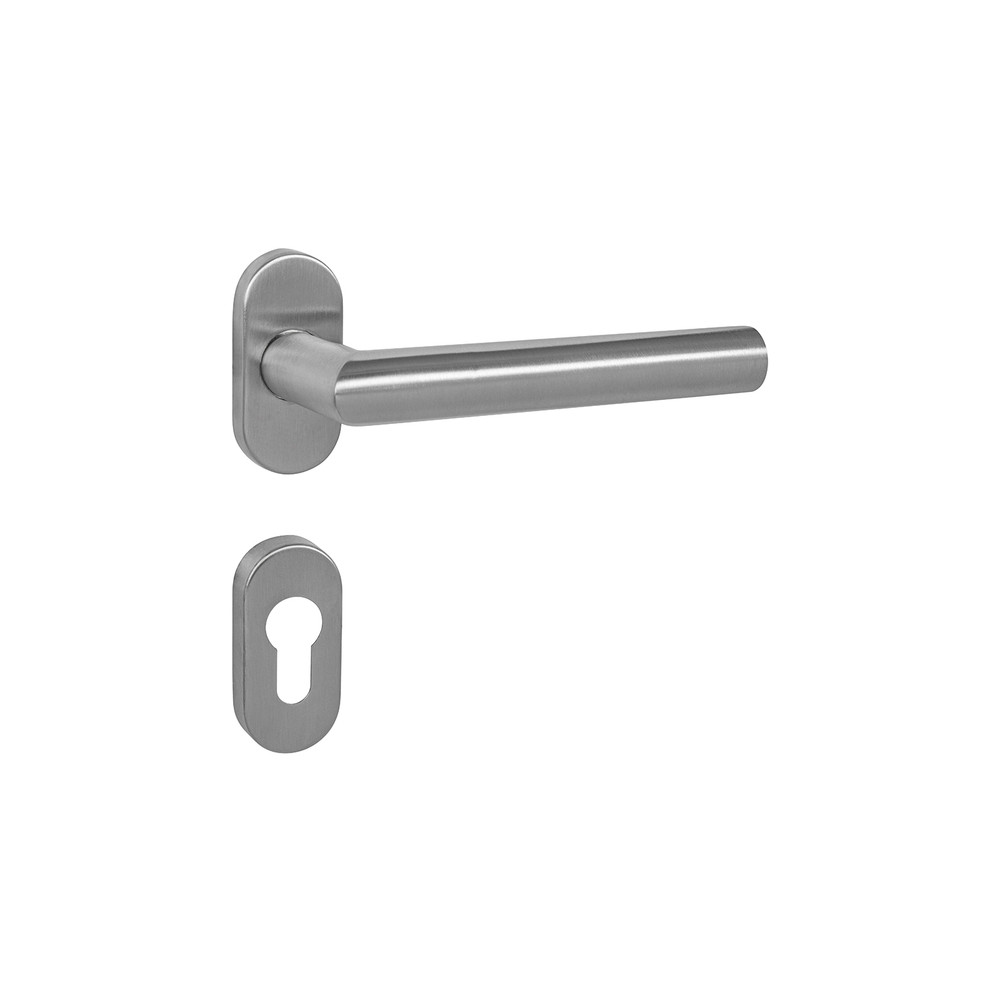 Ajtókilincs MPK FAVORIT - UOR - Szálcsiszolt inox
