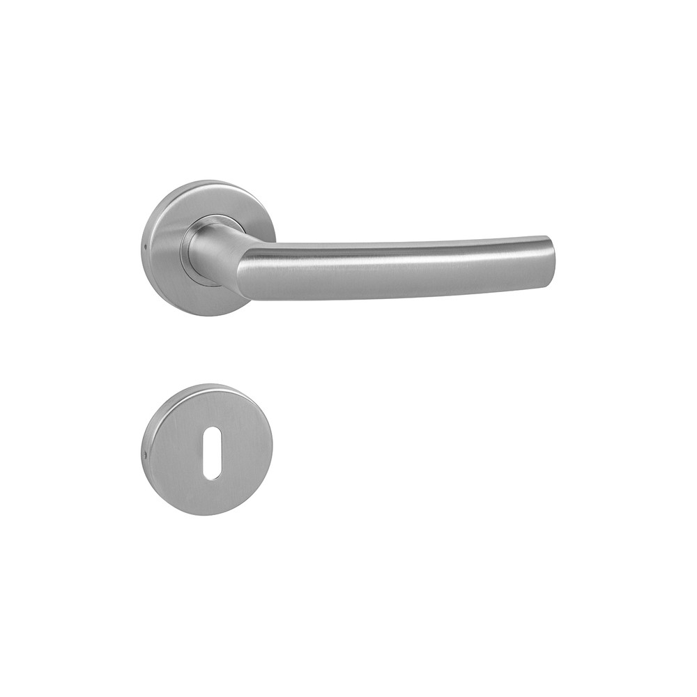 Klika na dveře MP ESSO - R - Broušená nerez
