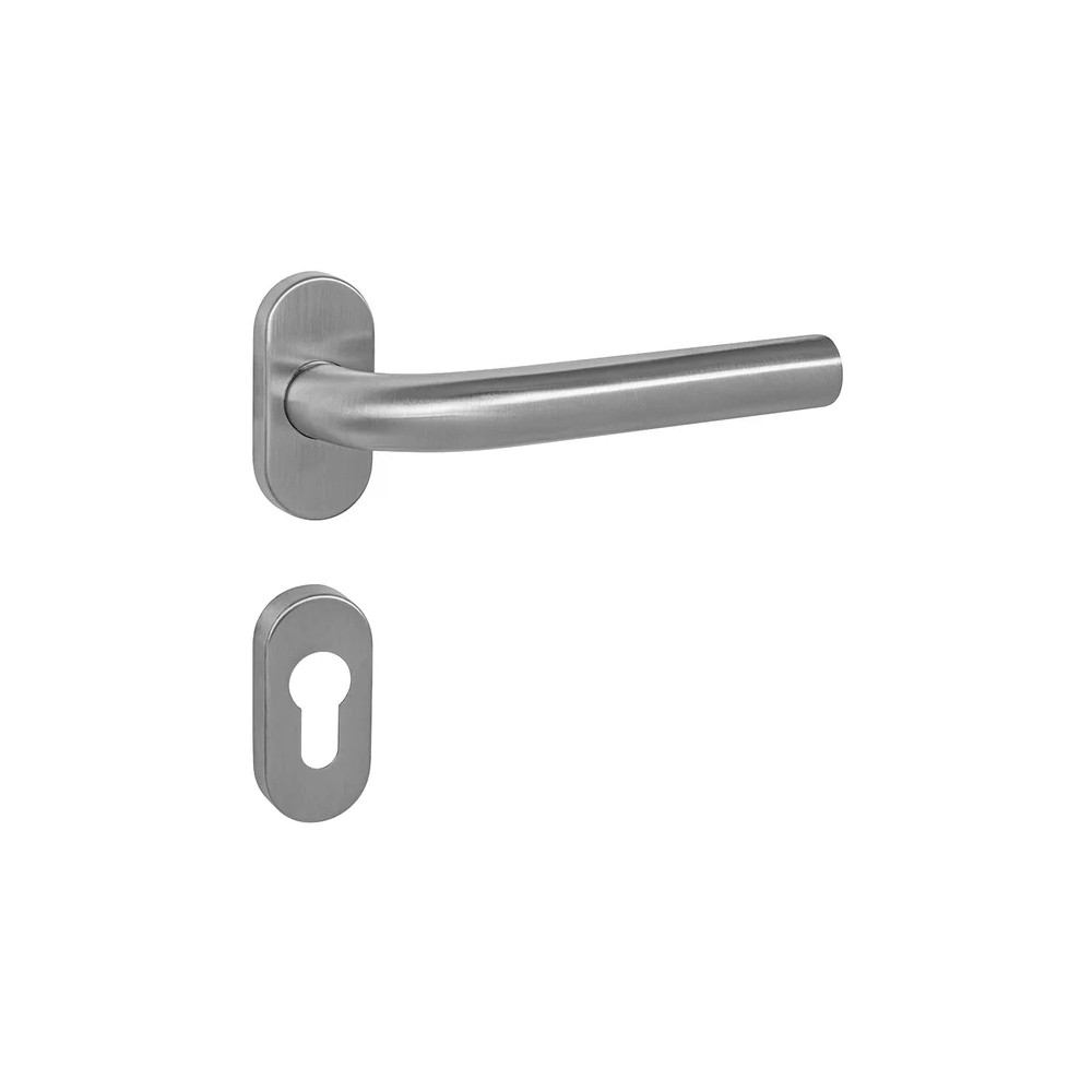 Door Handle MPK MONA - UOR - Brushed stainless steel