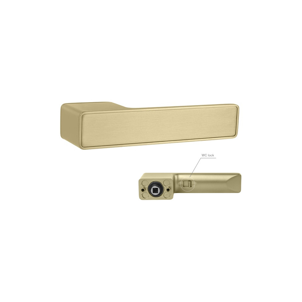 Door handle MPK GRANDERA IN LOCK - RT - Gold matt