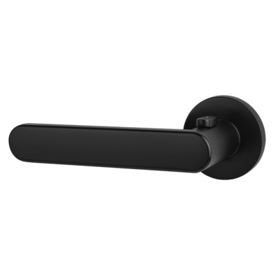 Klika na dveře TUPAI ROUND - R 7S 3957 (s uzamykaním) - Černá matná