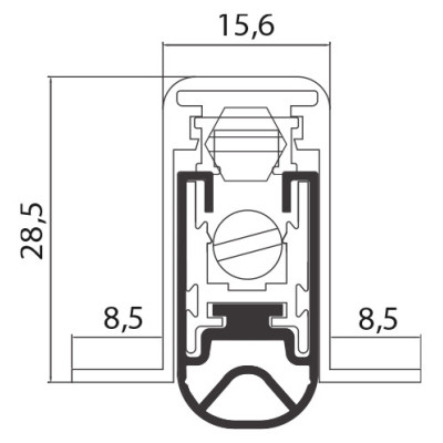 Automatic Door Seal CO-1800XNS