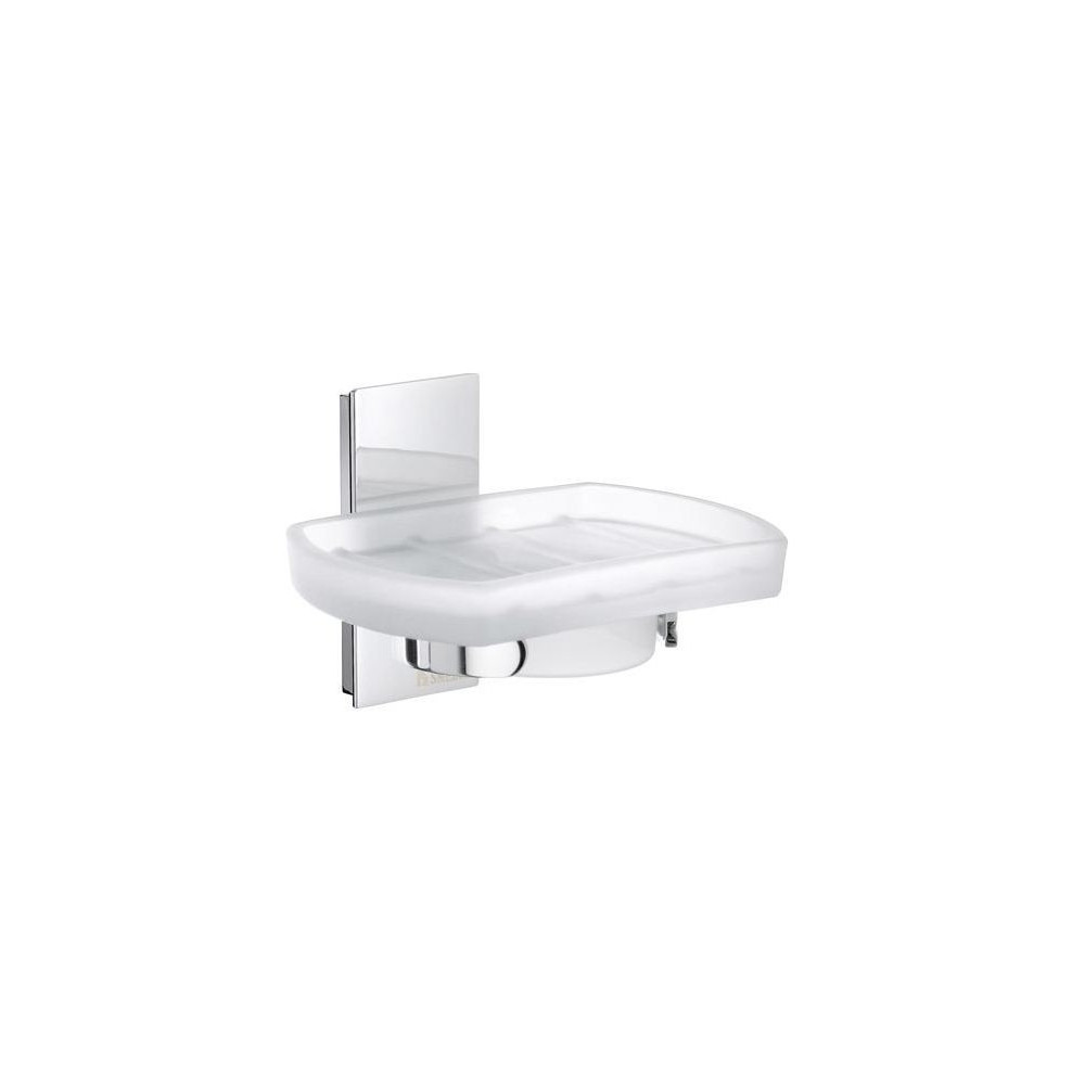 Holder with glass soap dish SMEDBO POOL ZK342